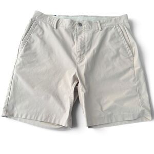 Rhoback Looper Delta Golf Shorts Men 36 Beige Chino Outdoor Performance Hybrid